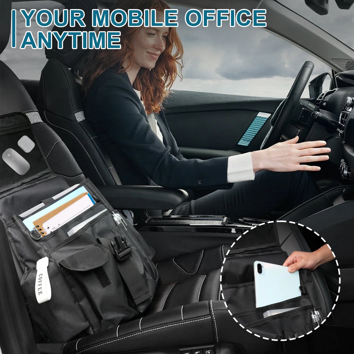 Car Front Seat Patrol Bag Organizer Police Gear Duty Storage Tactical Molle Back