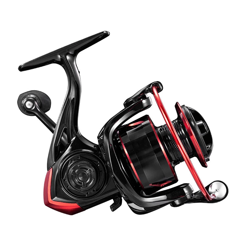 Fishing Spinning Reel 5.2:1 Black Red 10kg