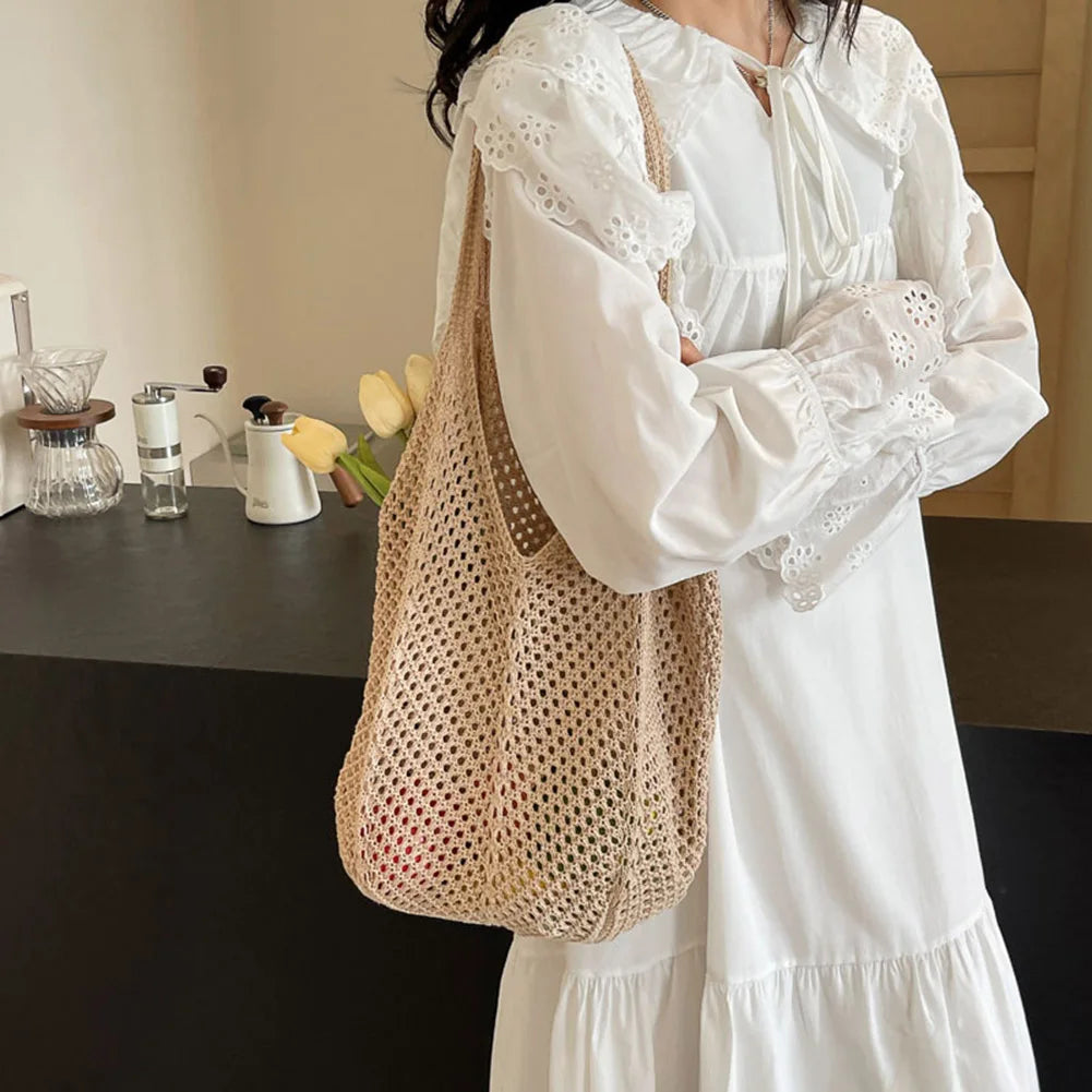 Women Large Capacity Summer Mesh Beach Bag