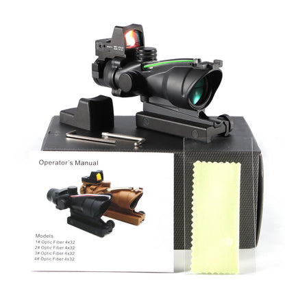 Adjustable 4x32 Red Dot 1x  4x Tactical Scope