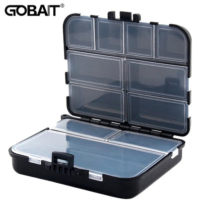 Portable Plastic Fishing Tackle Box- 2 Layers-12 Individual Spaces Container