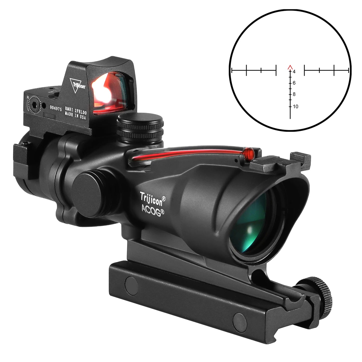 Adjustable 4x32 Red Dot 1x  4x Tactical Scope