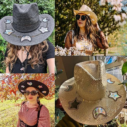 Straw Prism Suncatcher Beach hat for Women