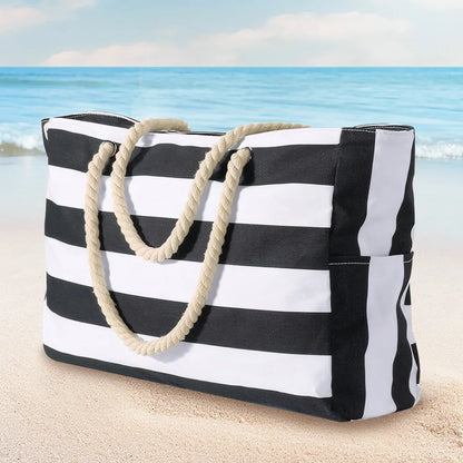 Beach Tote Bag Large  Waterproof, Sand-Proof Overnight Bag for Women
