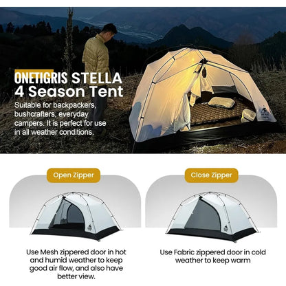 OneTigris Stella 4 Season Camping Tent - 2-Person