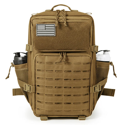45L Men's and Women's Tactical Camping/Hiking Backpack with Double Cup Holder