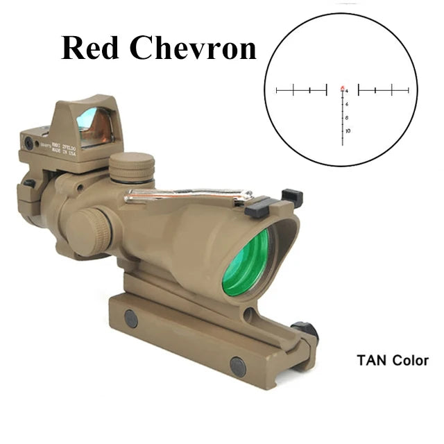 Adjustable 4x32 Red Dot 1x  4x Tactical Scope
