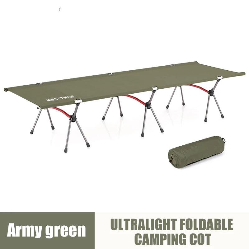 Portable Folding Bed with Leg Extenders  Ultralight Sleeping Cot