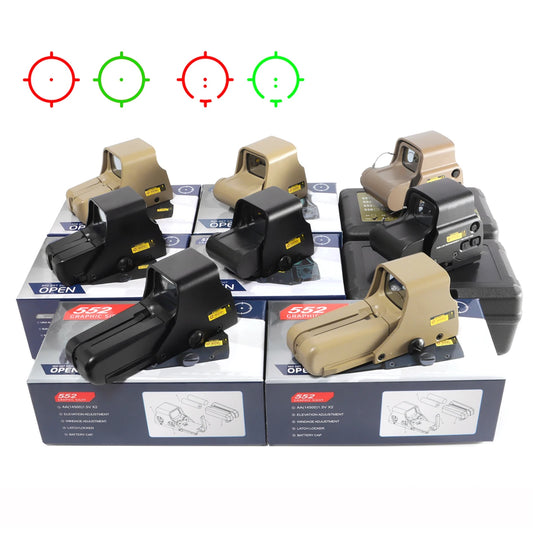Red/Green Dot Holographic Sight Hunting Reflex 551 552 553 558