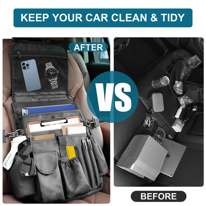 Car Front Seat Patrol Bag Organizer Police Gear Duty Storage Tactical Molle Back