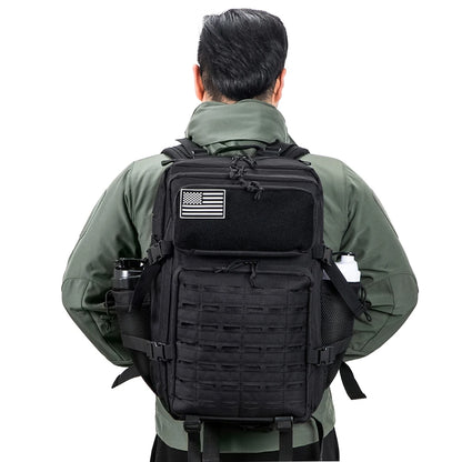 45L Men's and Women's Tactical Camping/Hiking Backpack with Double Cup Holder