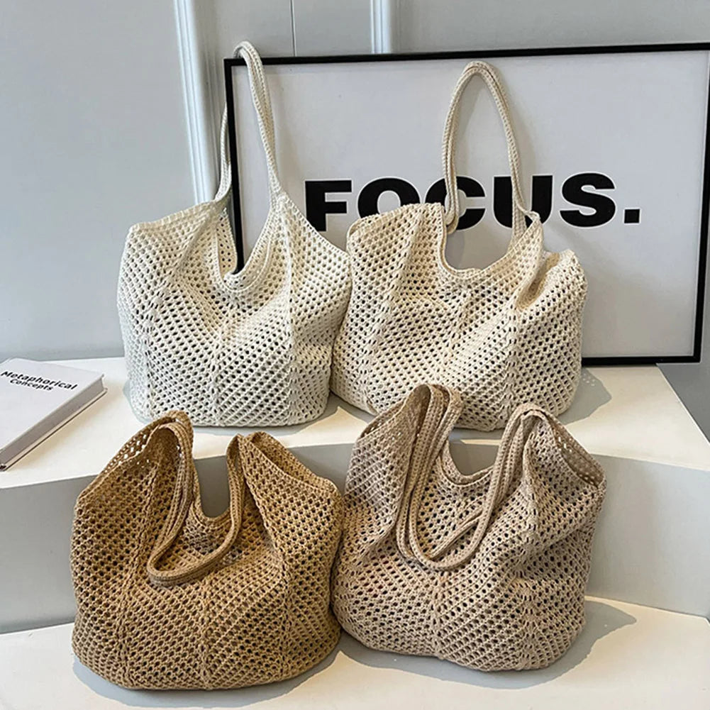 Women Large Capacity Summer Mesh Beach Bag