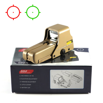 Red/Green Dot Holographic Sight Hunting Reflex 551 552 553 558