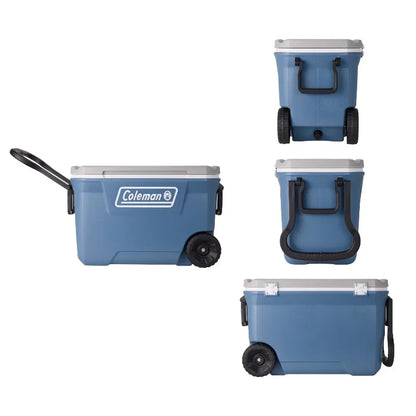 Coleman 316 Series 62QT  Portable Ice Chest Rolling Cooler with Wheels,Keeps Ice up to 5 Day