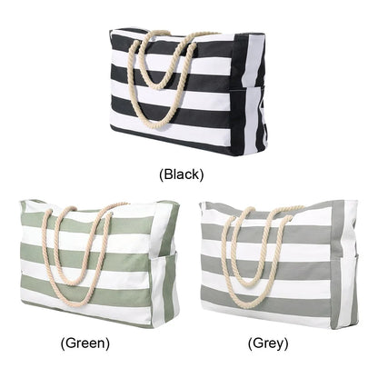 Beach Tote Bag Large  Waterproof, Sand-Proof Overnight Bag for Women