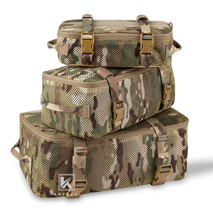 KRYDEX Tactical Modular Pouch Set Outdoor Backpack Organizer Travel Suitcase Packing Cubes Hunting Gear