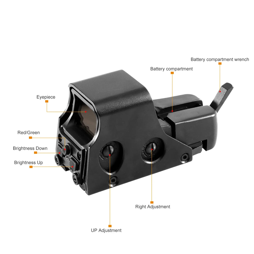Red/Green Dot Holographic Sight Hunting Reflex 551 552 553 558