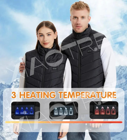28/9 Areas Heated Vest Men/Womens Heated Camping Jacket