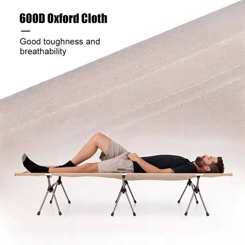 Portable Folding Bed with Leg Extenders  Ultralight Sleeping Cot