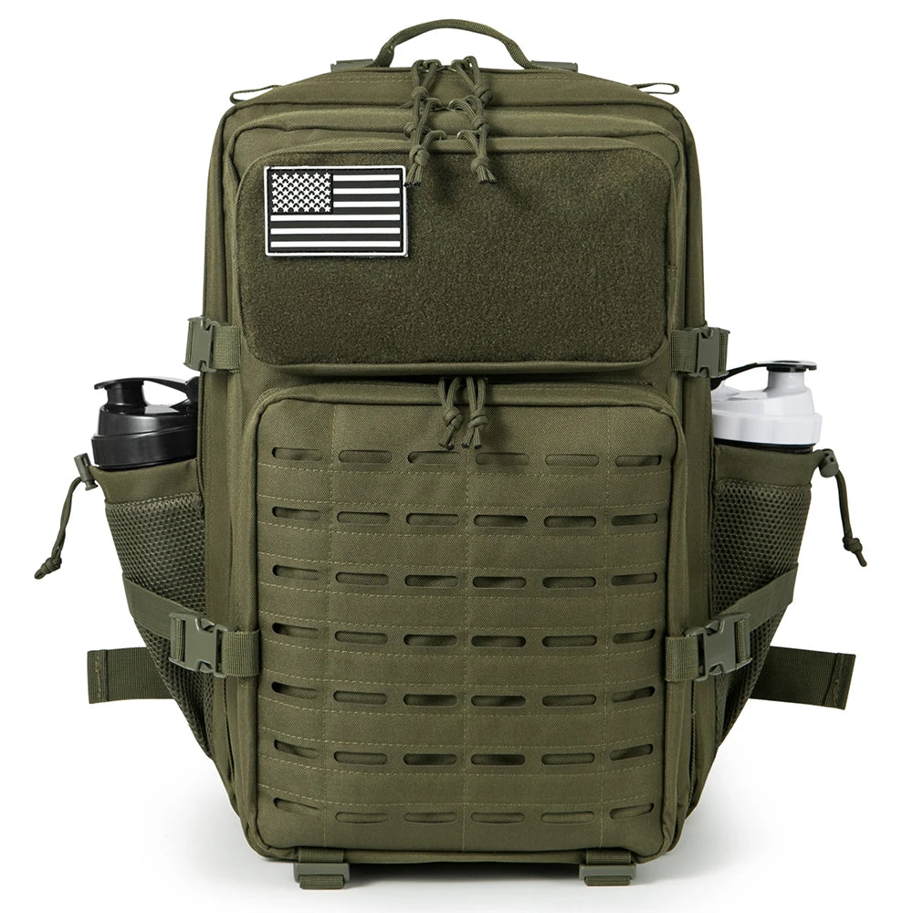 45L Men's and Women's Tactical Camping/Hiking Backpack with Double Cup Holder