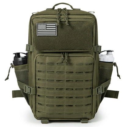 45L Men's and Women's Tactical Camping/Hiking Backpack with Double Cup Holder