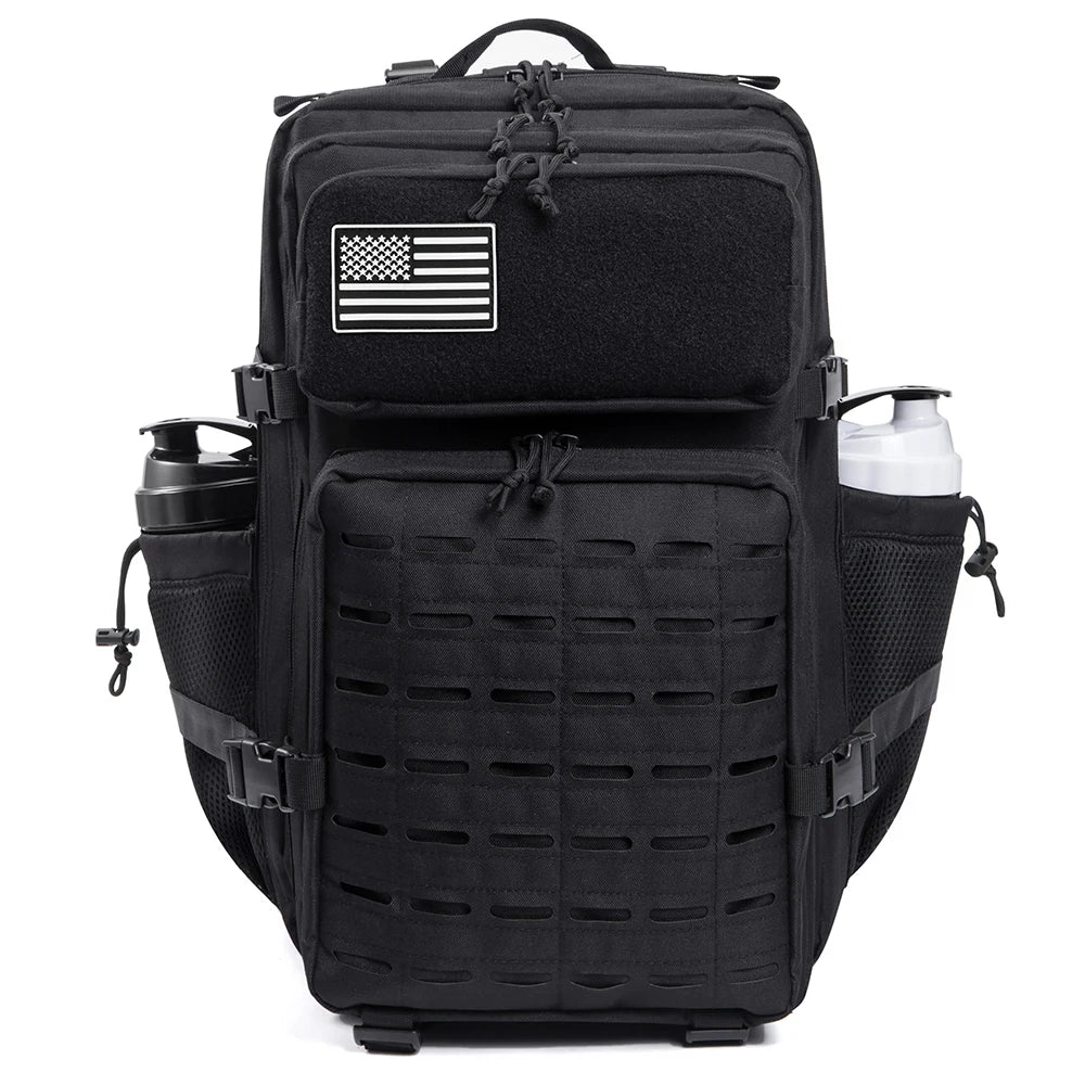 45L Men's and Women's Tactical Camping/Hiking Backpack with Double Cup Holder