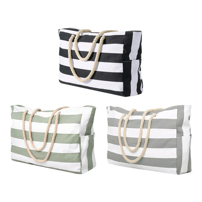 Beach Tote Bag Large  Waterproof, Sand-Proof Overnight Bag for Women