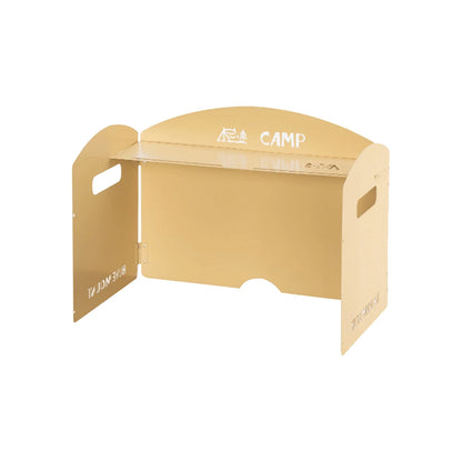 Foldable Camping Gas Stove Windshield with Storage Layer