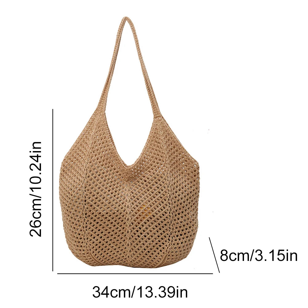 Women Large Capacity Summer Mesh Beach Bag