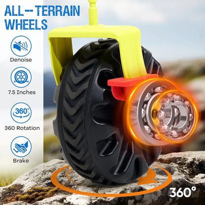400L Collapsible Double Decker Beach Wagon with Brakes