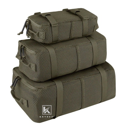 KRYDEX Tactical Modular Pouch Set Outdoor Backpack Organizer Travel Suitcase Packing Cubes Hunting Gear