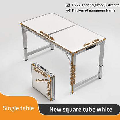 Outdoor table, portable folding table/chairs with handle
