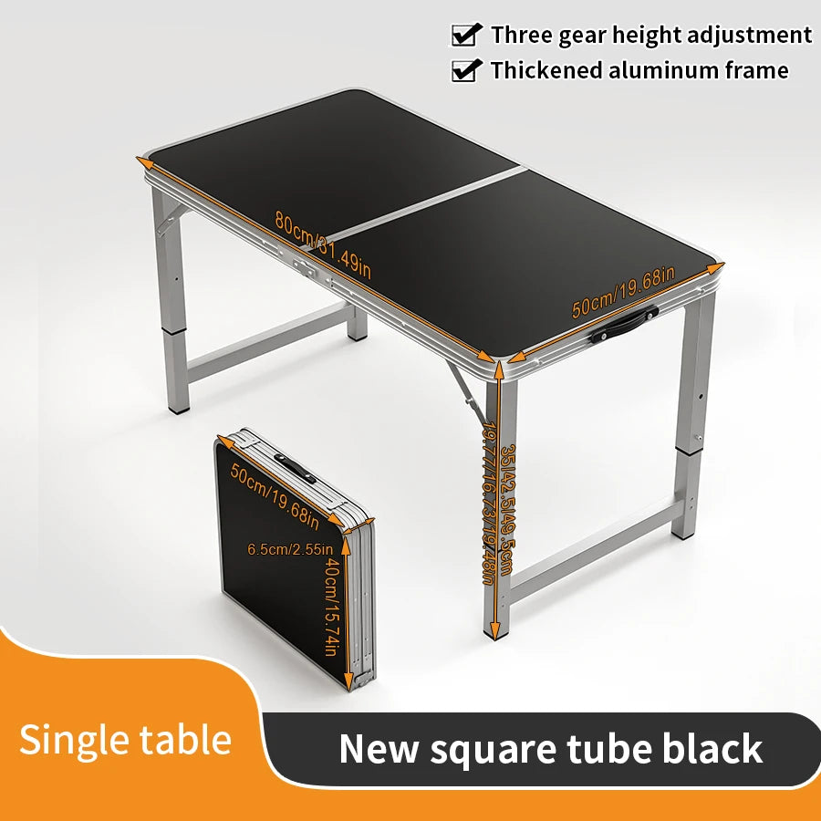 Outdoor table, portable folding table/chairs with handle