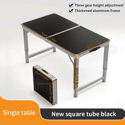 Outdoor table, portable folding table/chairs with handle