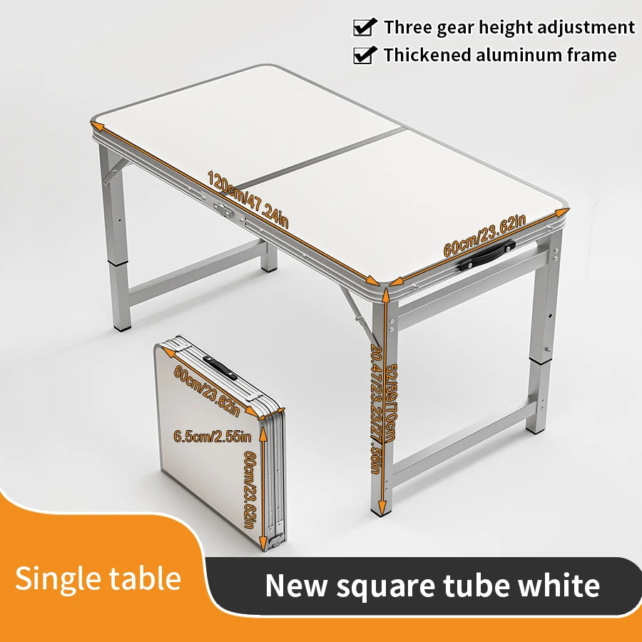 Outdoor table, portable folding table/chairs with handle