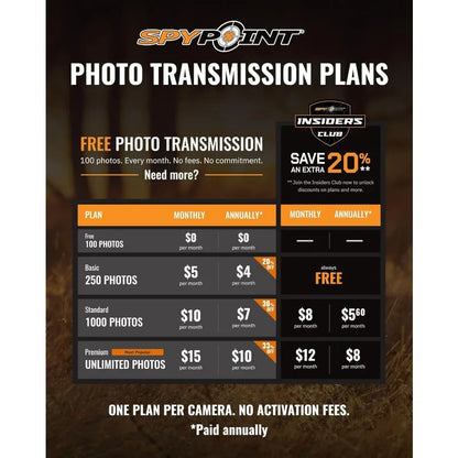SPYPOINT Flex-M Twin Pack Cellular Trail Cameras - Best Hunting Accessories, No WiFi Needed, GPS, Night Vision