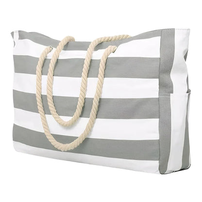Beach Tote Bag Large  Waterproof, Sand-Proof Overnight Bag for Women
