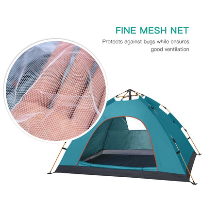 Instant Folding Fully Automatic Tent for Family. Water-resistant.