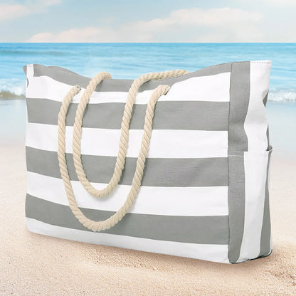 Beach Tote Bag Large  Waterproof, Sand-Proof Overnight Bag for Women